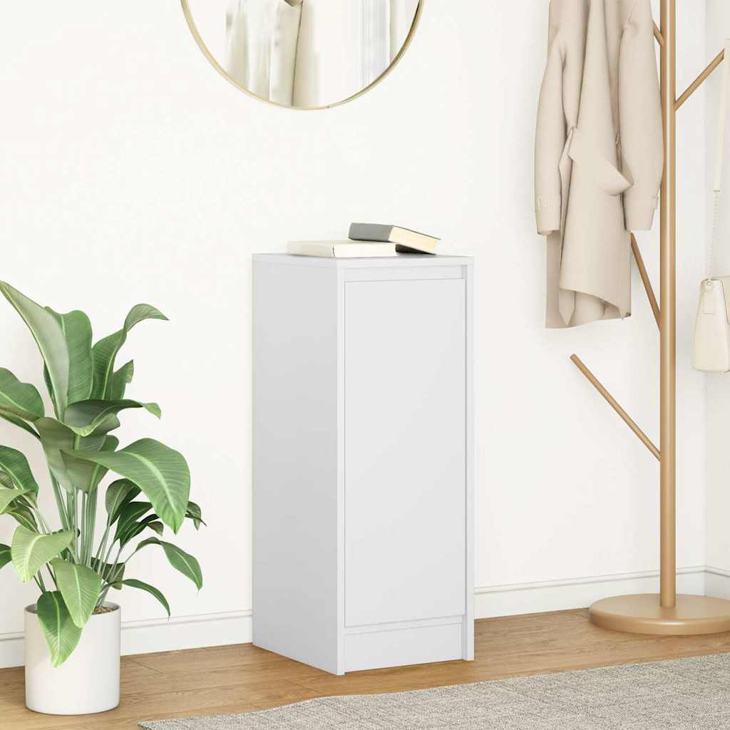 Sideboard White 29.5x34x76 cm Engineered Wood